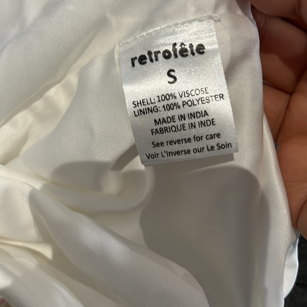 Retrofete Maxi dress iridescent sequence with belt - Picture 10 of 17